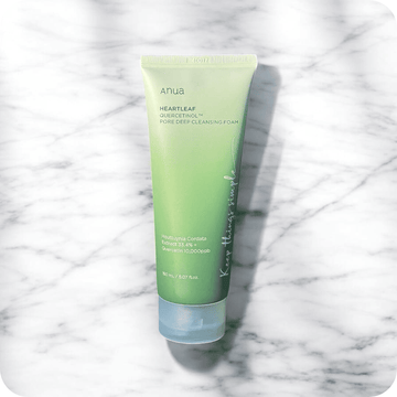 Anua Heartleaf | Deep Pore Cleansing Foam | Gentle Exfoliating